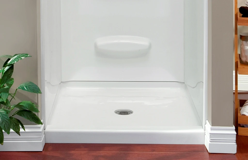 Cracked mobile home shower floor repair