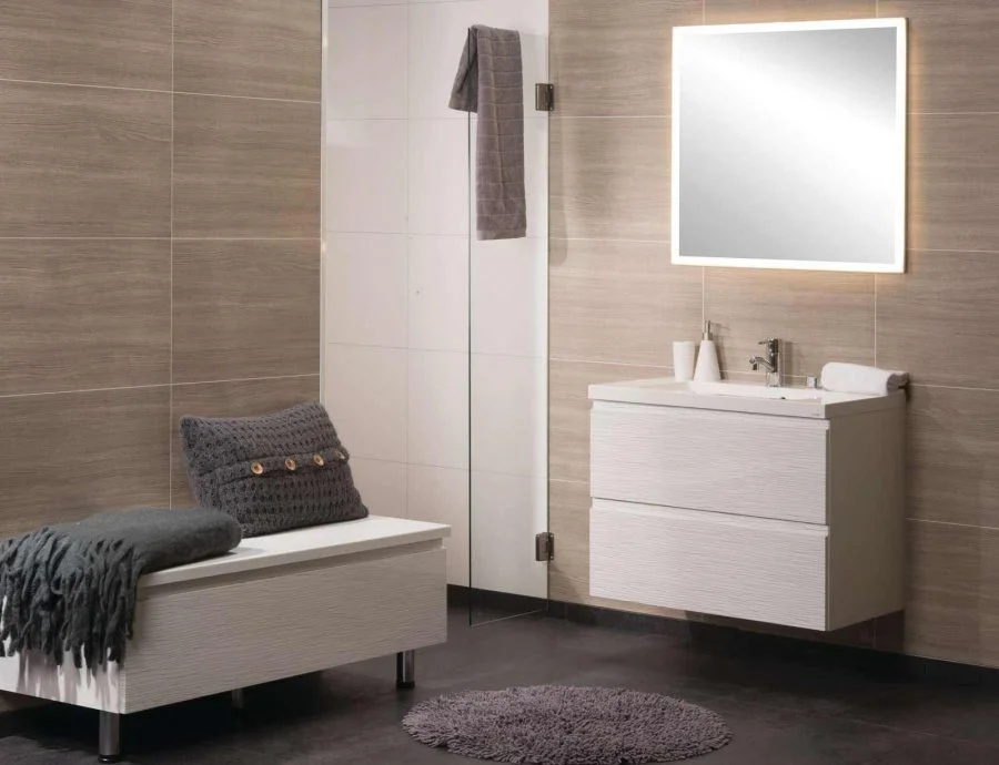 Mobile home bathroom wall panels