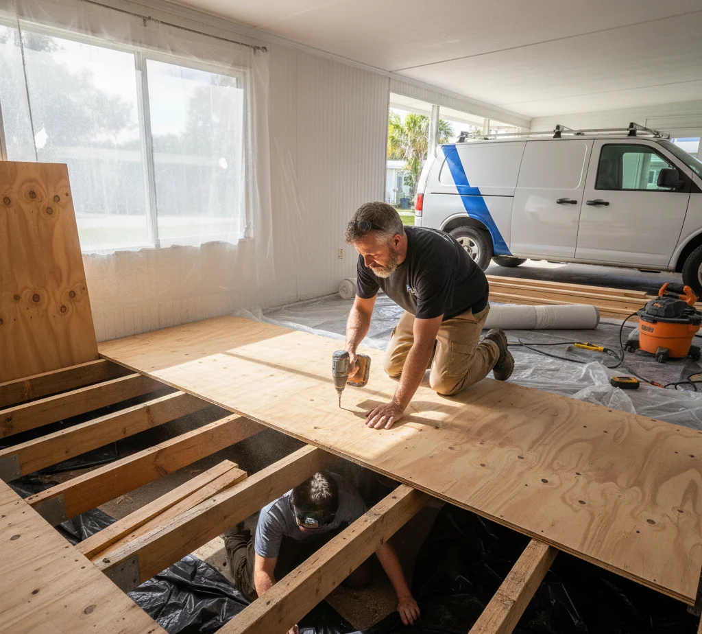 mobile home subfloor repair largo